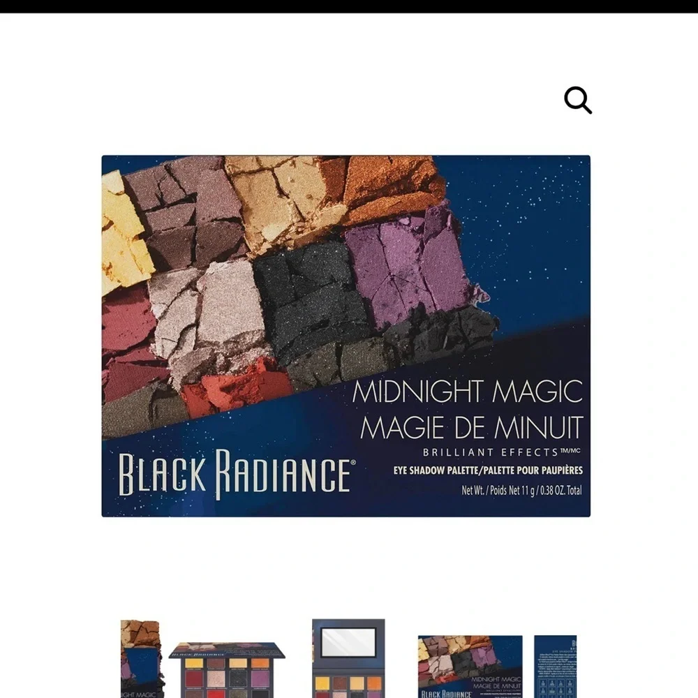 Black Radiance Midnight Magic Eye Shadow and 2 Lipsticks New